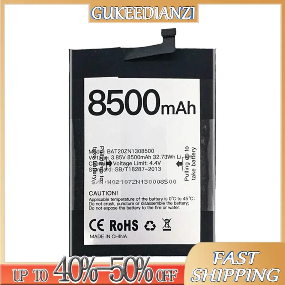 

8500 мАч BAT20ZN 1308500 Сменный аккумулятор мобильного телефона для Doogee S86/S86 Pro S86Pro, высококачественные аккумуляторы для смартфонов