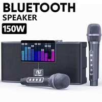 150W High Power RGB Pickup Rhythm Light Wireless Portable Microphone Bluetooth Speaker Soundbox Family Karaoke Subwoofer Ys-208