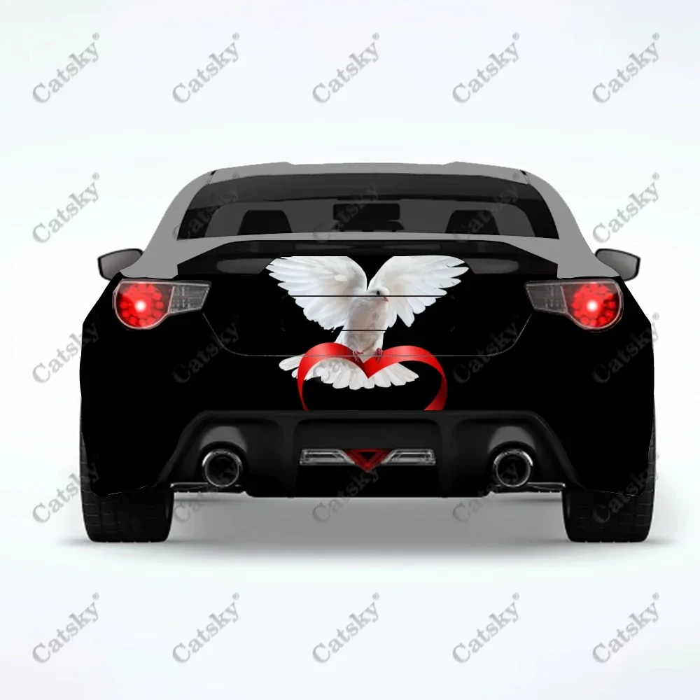 ملصقات سيارة على شكل حيوان الحمام، لوحة تعديل الذيل الخلفي للشاحنة مناسبة لملصقات ملحقات تعبئة آلام الشاحنة