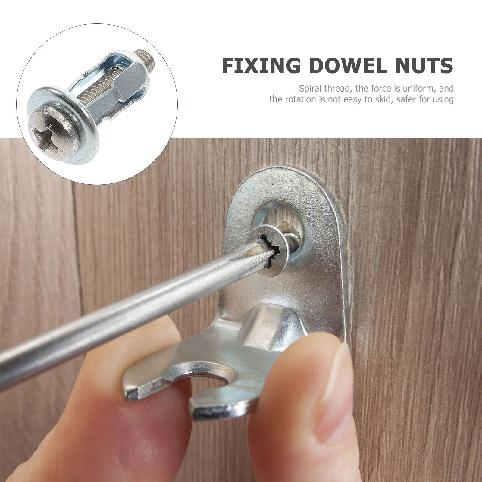 10 Pcs Electric Screwdriver Expansion Petal Nuts with Expand Silver Hollow Door Anchor Wall for