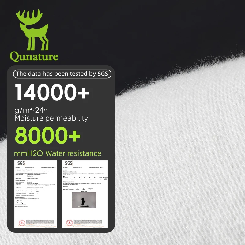Qunature جوارب مقاومة للماء المشي لمسافات طويلة في الهواء الطلق التخييم جورب التزلج الخوض الشتاء عدم الانزلاق ركوب الثلوج الدافئة جوارب مقاومة للماء