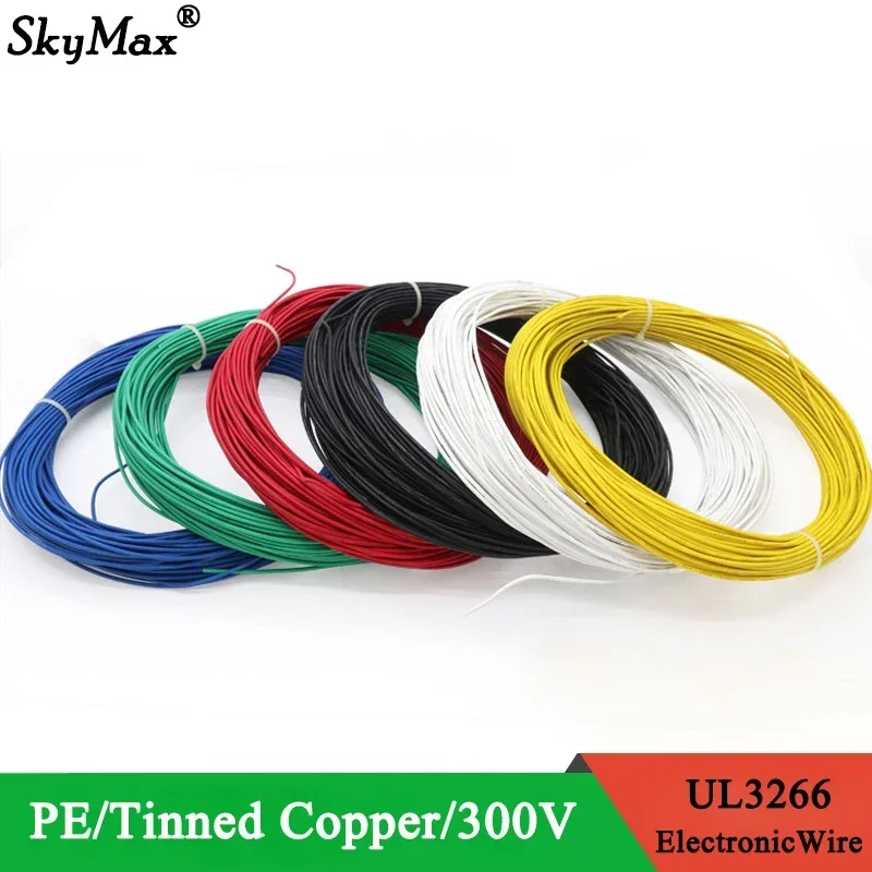 

2/5/10M 30 28 26 24 22 20 18 16 AWG UL3266 PE Irradiated Wire Household Appliances Tinned Copper Low-Smoke Halogen-Free Cable