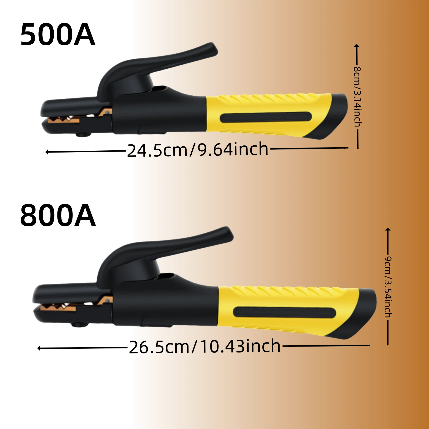 Imagem -03 - Eletrodo Soldagem Grampo Eletrodo Alicate de Cobre Roxo 500a800a Anti Slip e Anti Scald Handle Acessórios de Soldagem
