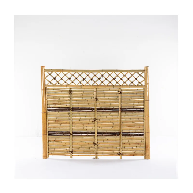 Bamboo fence, outdoor villa bamboo courtyard, landscaping stakes