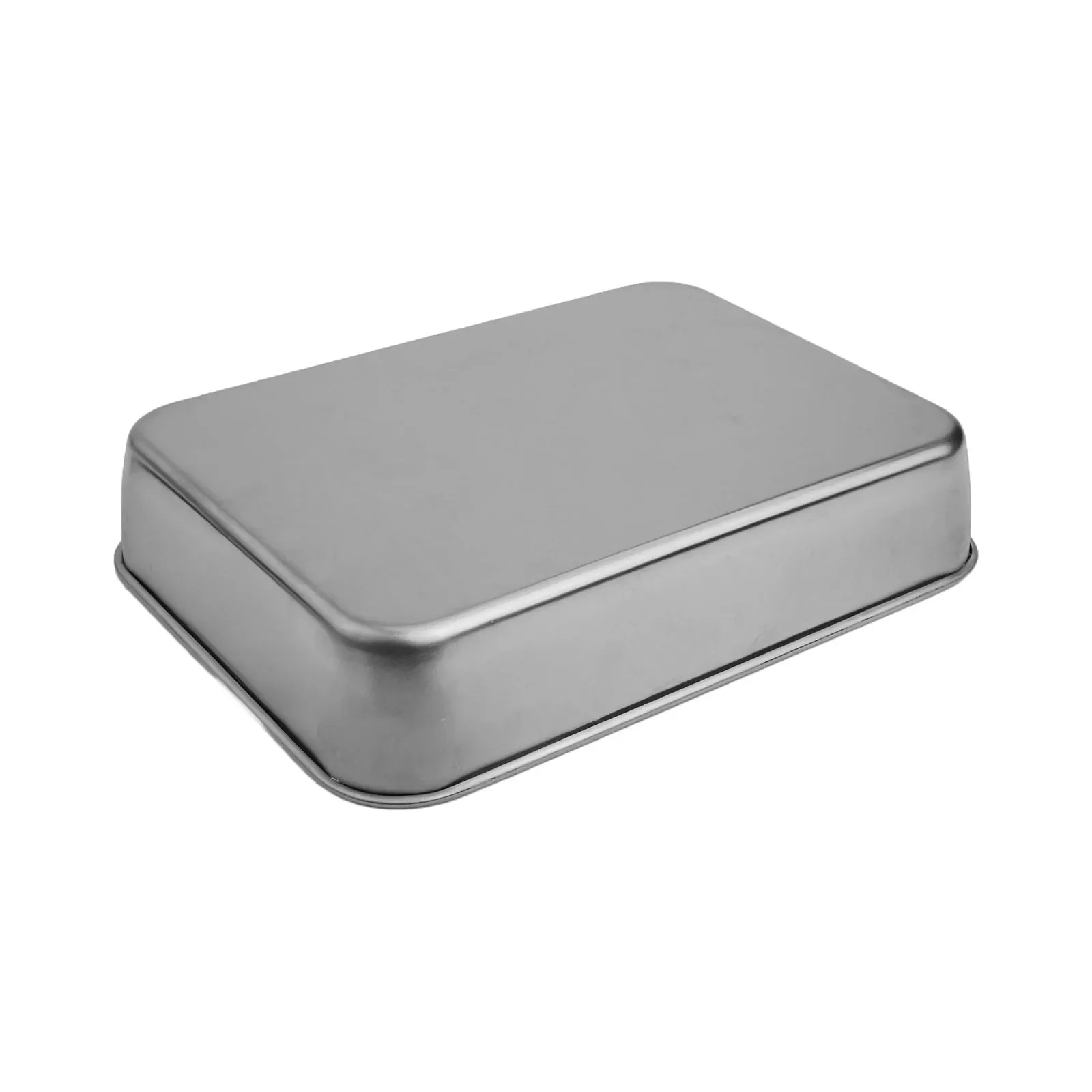Food-Grade Stainless Steel Baking Pan Set Featuring Detachable Cooling Rack And Tight-Fitting Cover For Kitchen Use