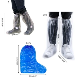 Thick for Extra Large Disposable Boot Shoe Covers Non Slip Water Resistant Foot Protectors for Indoors Outdoors Durable