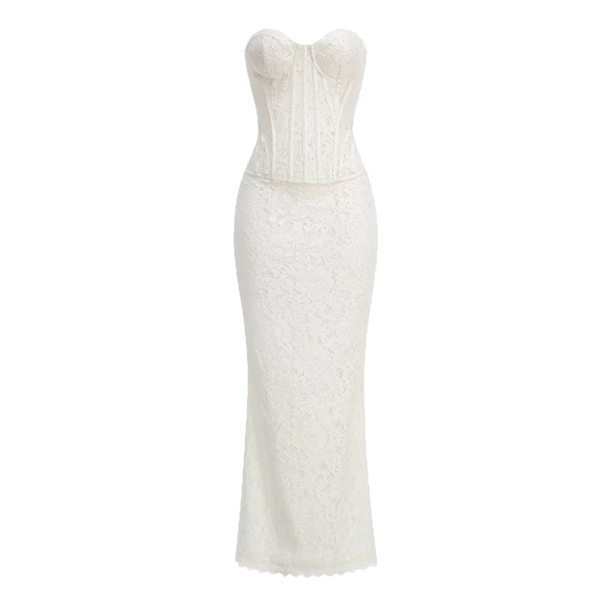 Backless Tie Dress Slim Fit Private Celebrity Style with Maxi Length Sleeveless Pull on Winter Party Dress Tie Detail for Women