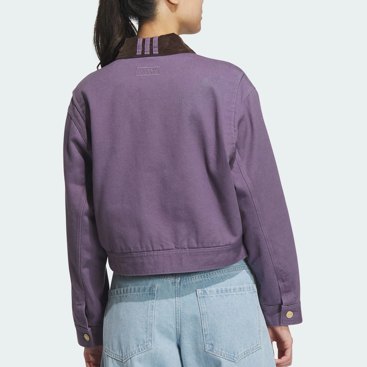 Adidas genuine clover ladies Short warm and loose sports cotton jacket JW9577