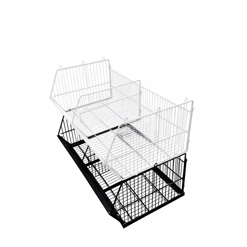 for Supermarket Folding Wire Basket High Load Bearing Capacity