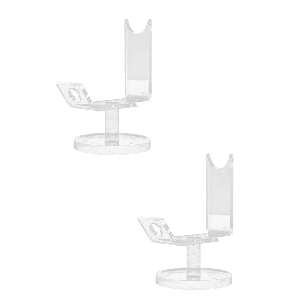 

2Pcs Transparent Acrylic Rack Solid Tattoo Machine Display Bracket Exquisite Desktop Organizer for Beauty Salon