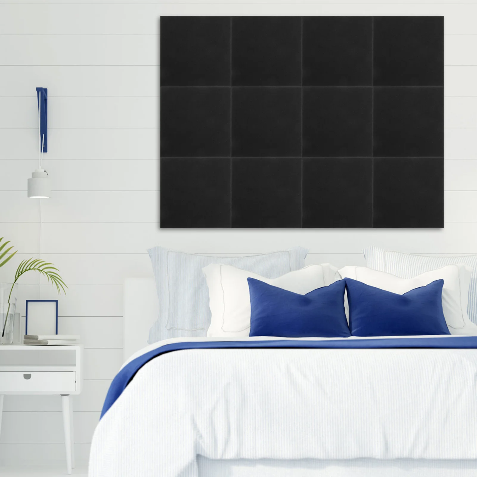 12 Pannelli Fonoassorbenti Autoadesivi per Studio Domestico, Sala Musica, Riduzione del Rumore, Resistenti al Fuoco