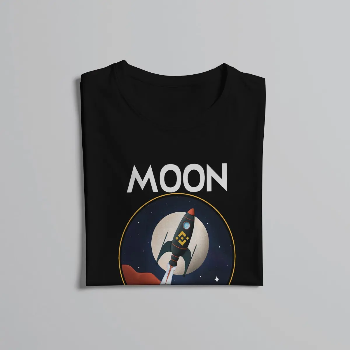 Binance-Camiseta de poliéster para hombre, camisa elegante con estampado moderno, BNB Moon Mission