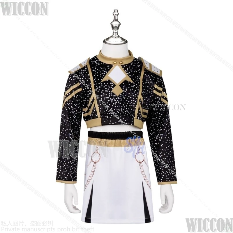 أيدول المرحلة موحدة GLODEN الأطفال شعر مستعار شيطان تأثيري Kawaii المرحلة وهمية السيف الدعائم لطيف Nunu هالوين أنيمي كوميك كون #3