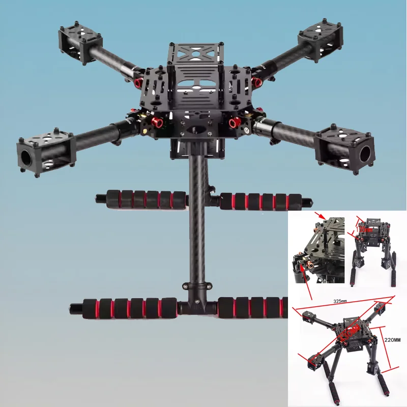 Drone Flyroun LX350 PRO 350 pour Multicopter RC 4 axes quadrirotor Heli multi-rotor avec train d'atterrissage peut être fait de quatre axes 8 r