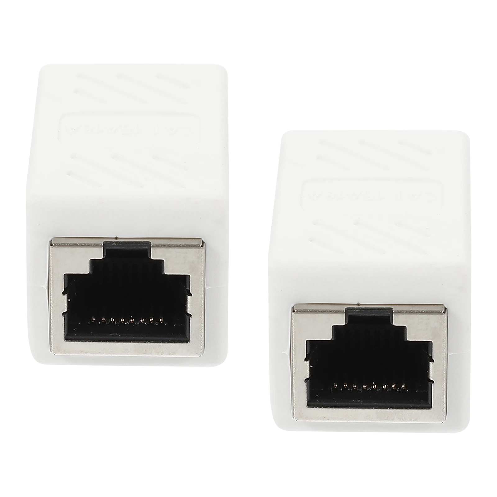 

2Pcs Network Cable Connector Female Adapter Extender Outdoor Ethernet Coupler Cat6 Compatible Computers Routers