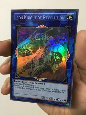 

Yu-Gi-Oh DIY Special Production World Congress 2017 Prize Card Iron Knight of Revolution Face Flash