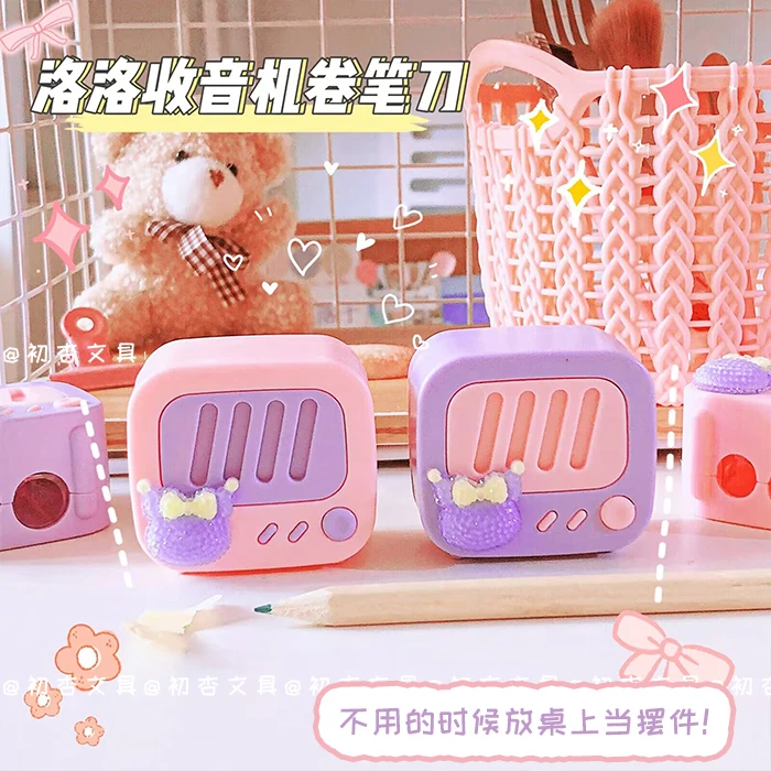 

Cute Radio Sharpener For Pencil Creative Item back to school Kawaii Stationery School Supplies Accessories stationery