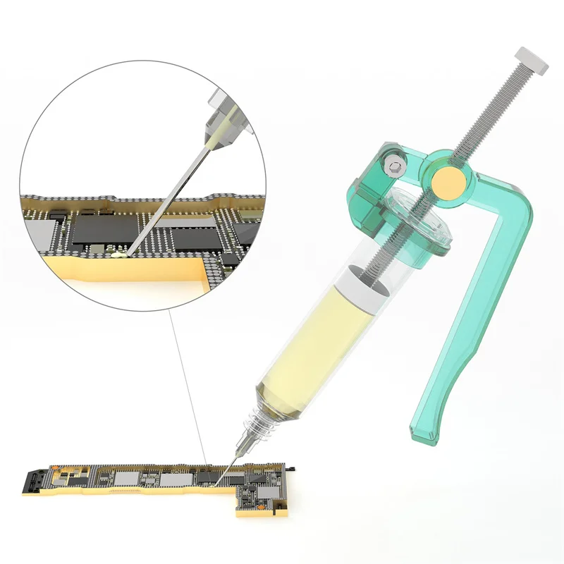2Pcs/Box 2UUL Tubemate Syringe Solder Paste Tube Push Rod Phone Repair Labor Saving Welding Flux Dispenser Auxiliary Tool