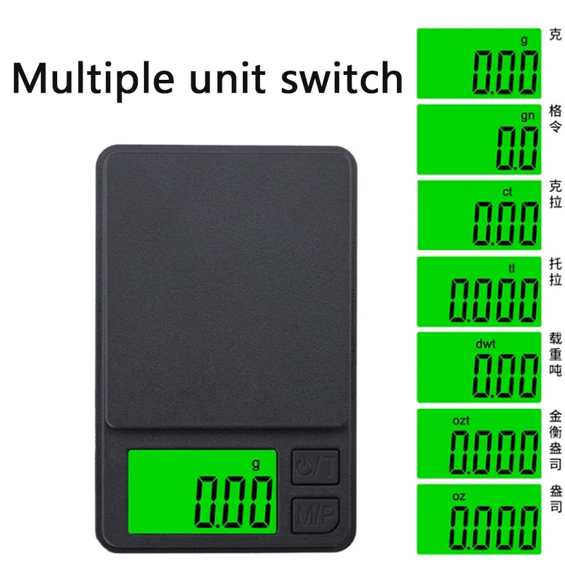 0.01 جرام -100/500 جرام ميزان إلكتروني محمول ميزان رقمي صغير عالي الدقة ميزان الجيب الإلكتروني مجوهرات وزن المطبخ