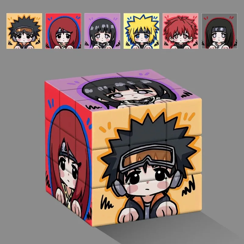 New Cartoon Naruto Naruto Rubik's Cube Puzzle Ins Decompression Educational Model Toy Holiday Gifts