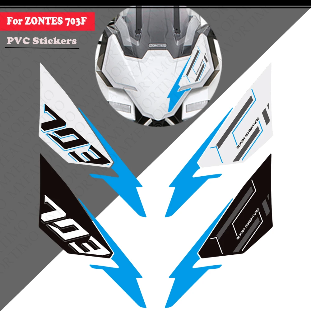 

Для Zontes ZT703-F ZT-703F ZT 703F 703 F 2024 2025 2026 Adventure Bike Tank Pad Переднее лицо Крыло Передняя бабка Наклейки Наклейки