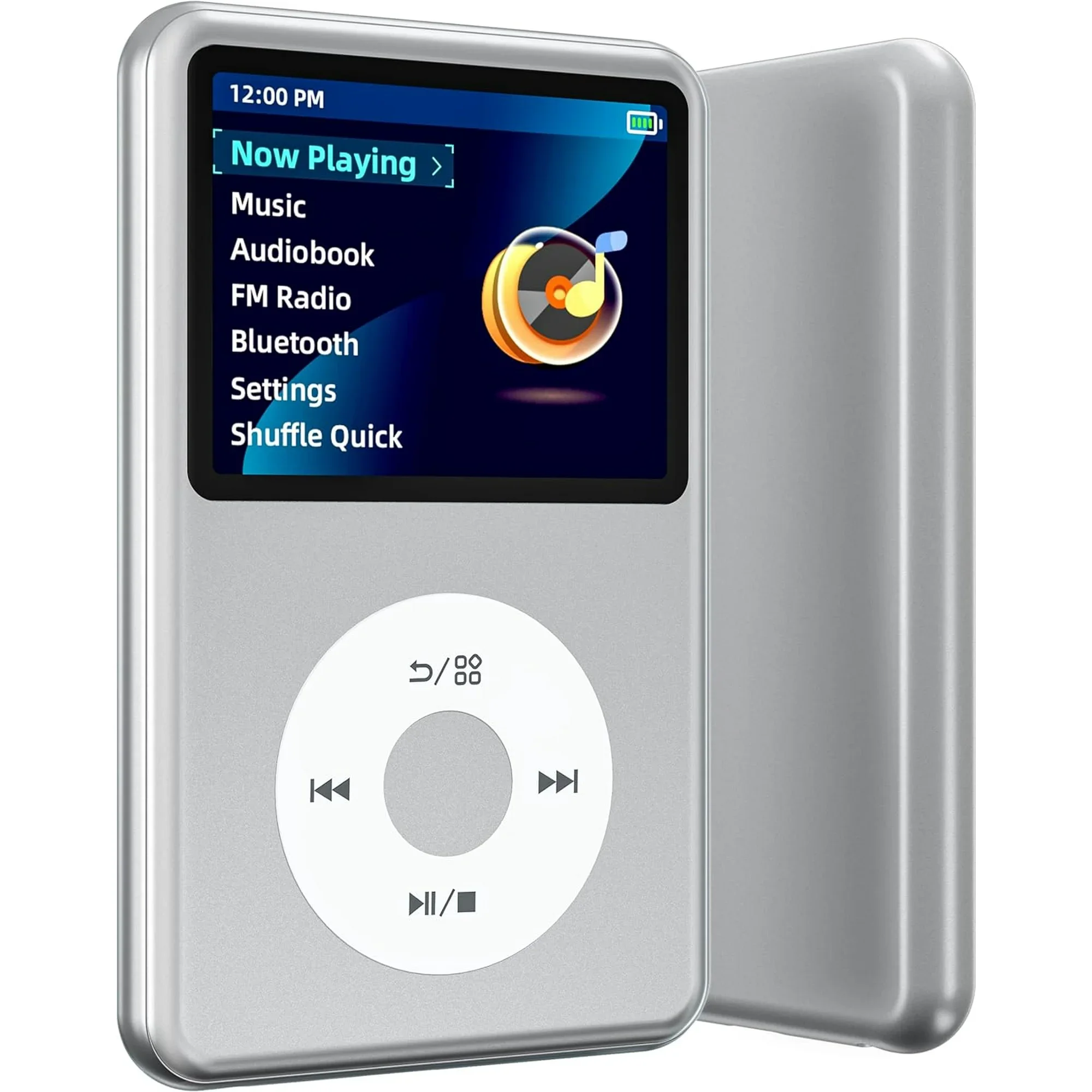 INNIOASIS Y1 مشغل MP3 محمول بسعة 128 جيجابايت، بلوتوث، مفتاح لمس مع راديو فيديو - مشغل موسيقى هاي فاي كلاسيكي آي بود