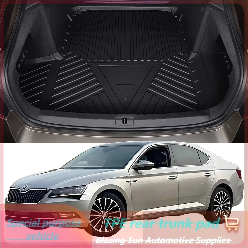 

Car Auto Rear Boot Cargo Liner Tray Trunk Mat Carpet for SKODA SUPERB 2013-2024 Cushion Pad Carpet Pad Anti-dirty Anti-water