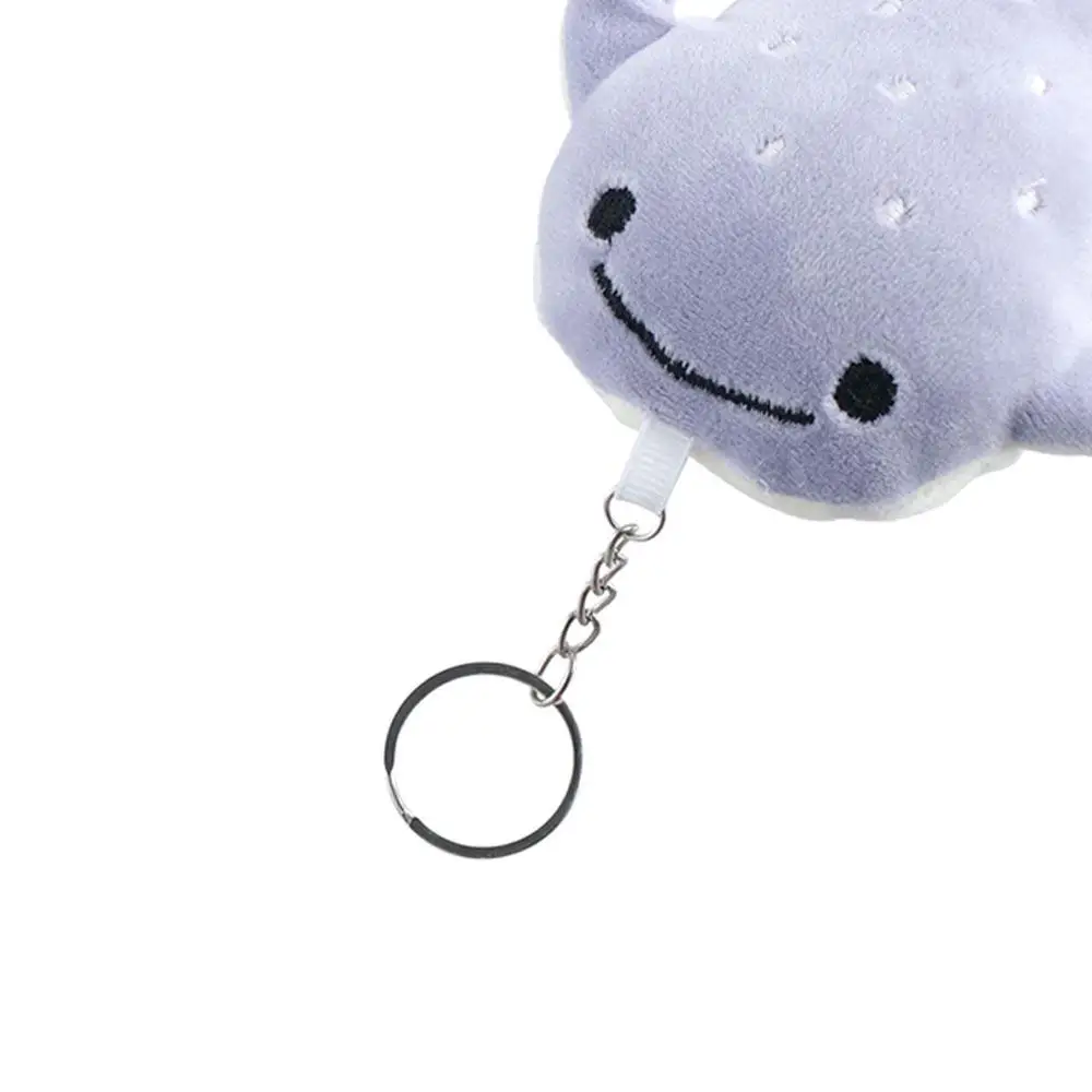 Fashion Animal Whale Cartoon Whale Keychain Plush Soft Stuffed Animal Whale Doll Cartoon Fluffy Whale Pendant Female Lady Girl