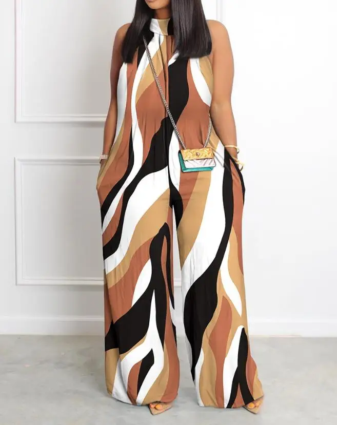 

Женский осенний повседневный комбинезон без рукавов свободного кроя для активного отдыха