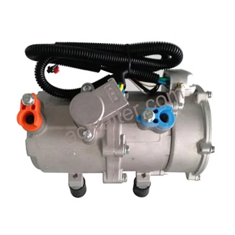 

China Supplier 12V electric compressor R134A auto electric Semi-closed Horizontal Scroll Compressor