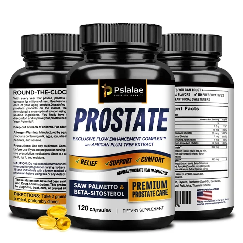 Prostate - Contains Saw Palmetto To Improve Frequent Urination and Promote Hair Growth, Made in America