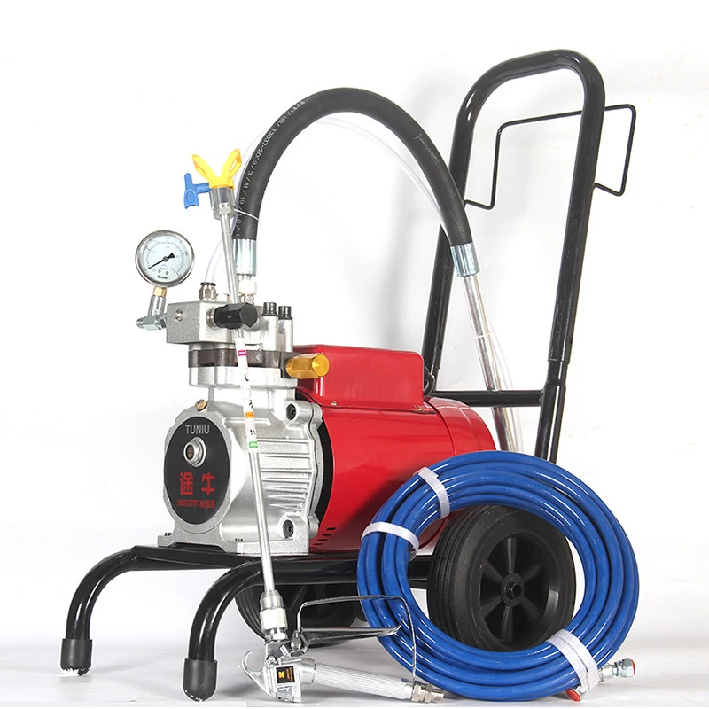 Ultra powerful electric airless spraying machine easy to operate for putty or latex paint and paint