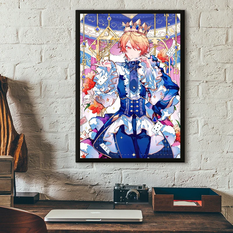 Anime Character T-Tenma T-Tsukasa Poster Self-adhesive Art Waterproof Paper Sticker Coffee House Bar Room Wall Decor