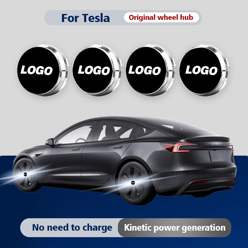 

Hub Light Car Wheel Caps Light Center Cover Lighting Cap Floating Illumination LED auto For Tesla model Y model X model 3 S