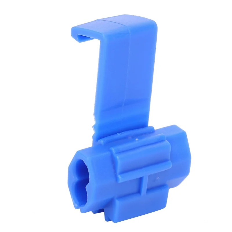210Pcs Lock Wire Connectors Quick Splice Electrical Cable Snap Crimp Terminal Blocks Blue/Red