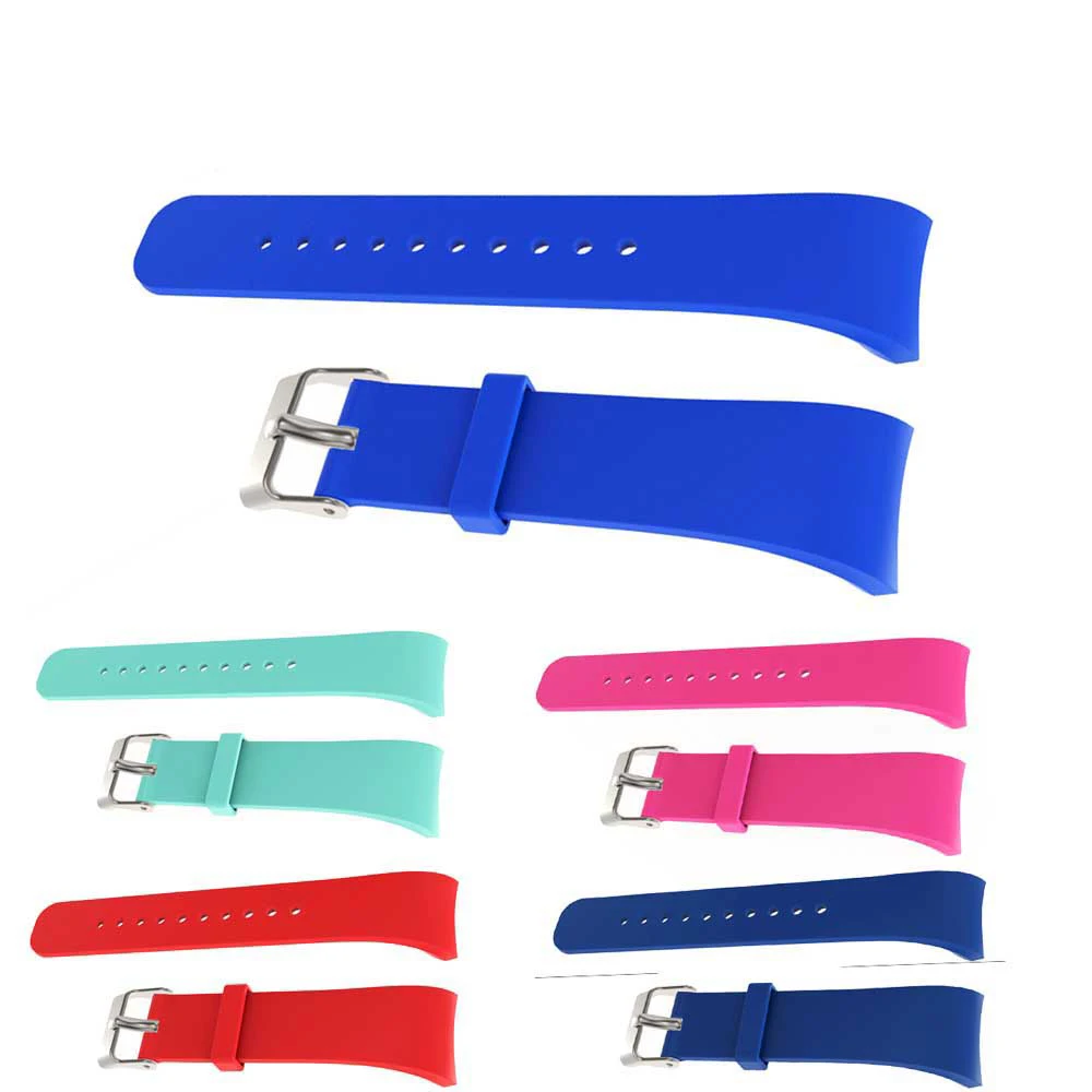 Smooth silicone Sport Watch band style For Samsung Gear Fit 2 fitness Watch bands Wrist Strap For Samsung Gear fit2 pro Bracelet