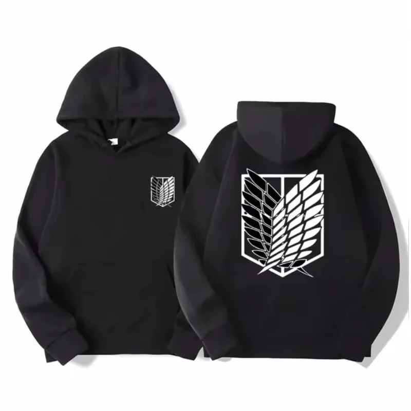 Attack on Titan Men's Hoodie Anime Hoodies Men Women Streetwear Pullover Harajuku Shingeki No Kyojin Hoodies Sweatshirt Clothes