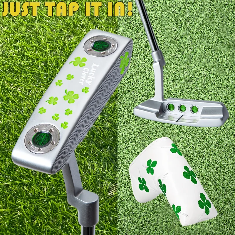 

1pc Lucky Clover Golf Putter - Silver Zinc Alloy Head, 32-36 inches, with Cap Design to Improve Ball Speed, Golf Accessories
