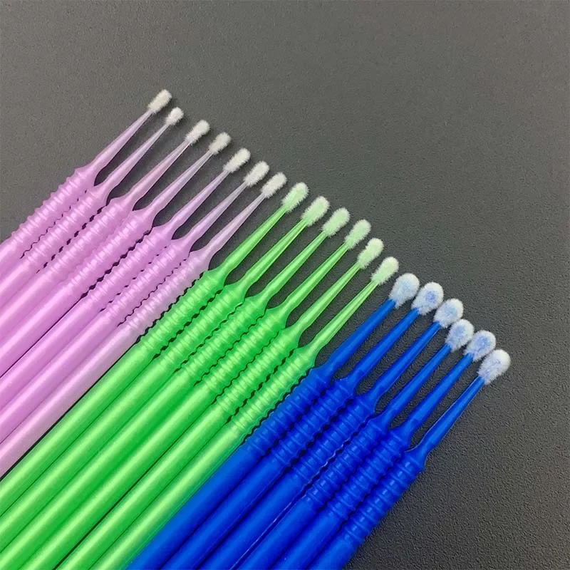 100pcs Dental Disposable Micro Applicator Brush Bendable with Storage Box