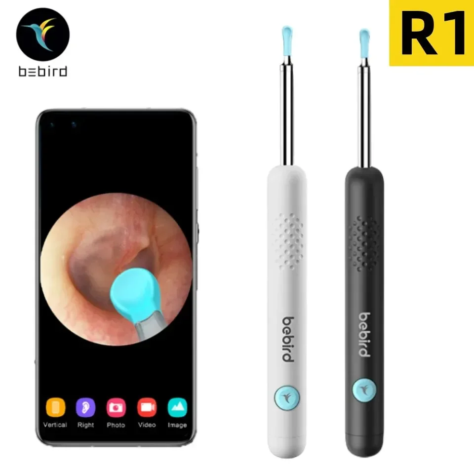 New Bebird R1 Ear Cleaner Minifit Earrings Wax Removal Tool 3M Precision Camera Earpick Otoscope Endoscope Personal Health Care
