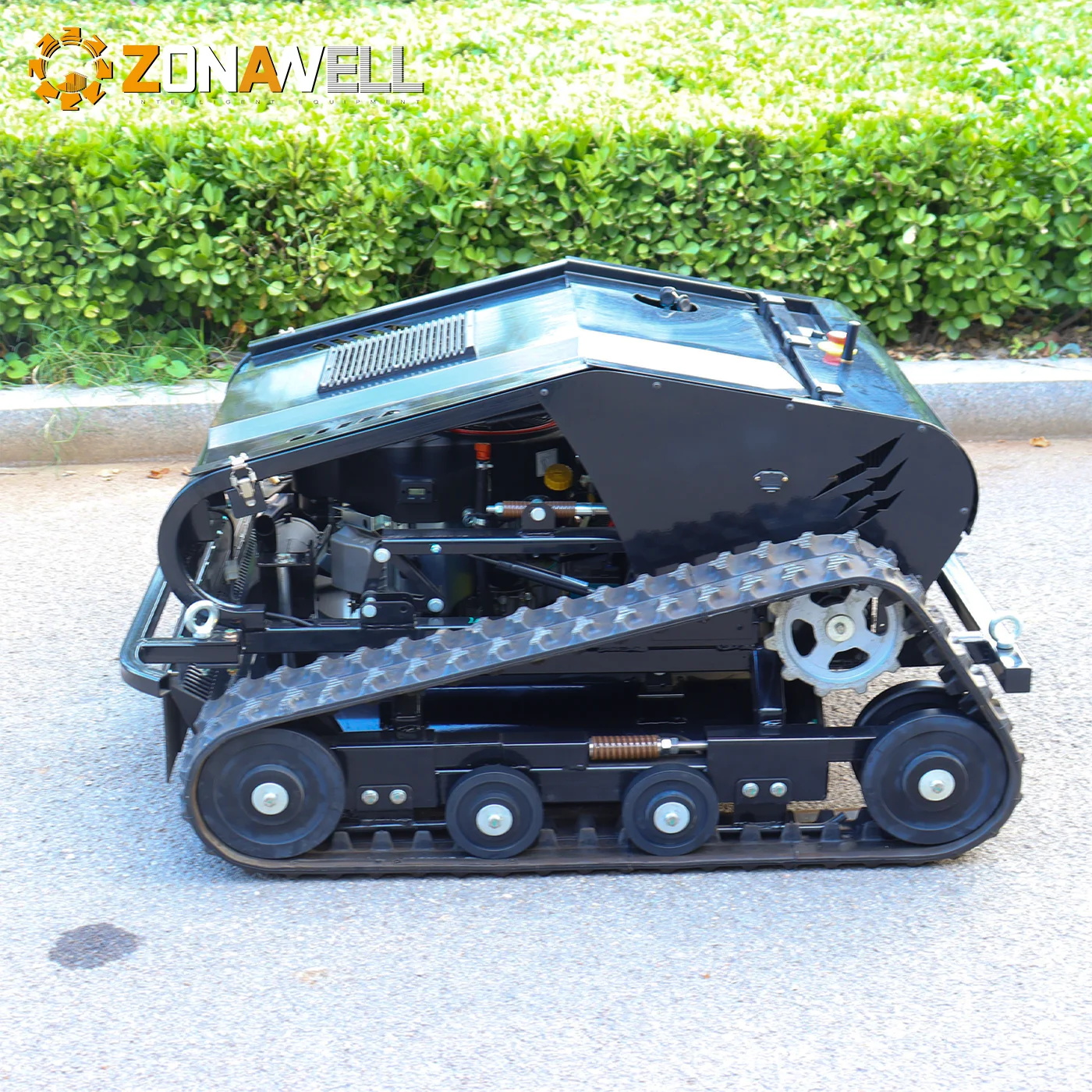 Extended range hybrid remote control lawn mower CE/EU5/EPA Twin-cylinder engine Customized deposit Adjustable lift Villa Lawns