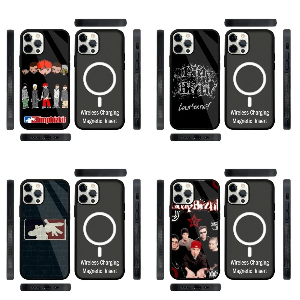 

L-Limp Bizkit Phone Case Strong Magnetic For IPhone 16,15,14,13,Pro,Max,Plus,11,12,Mini For Magsafe Wireless Charging