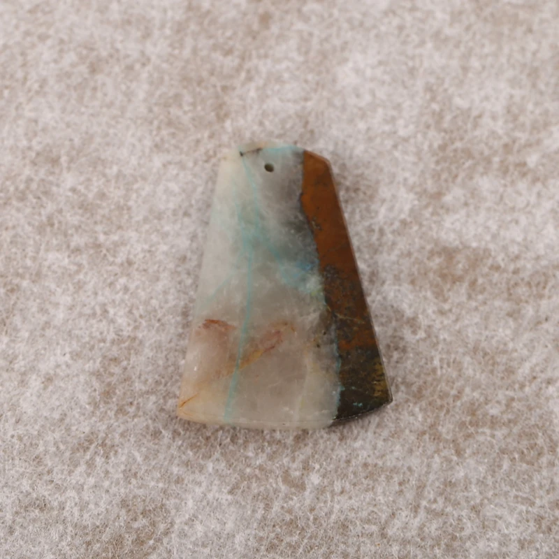 

AAA+ Chrysocolla Nugget Pendant Beads 22x30x3mm 3.6g Artisan-Crafted Handmade Natural Stone Polished Jewelry Making Supplies