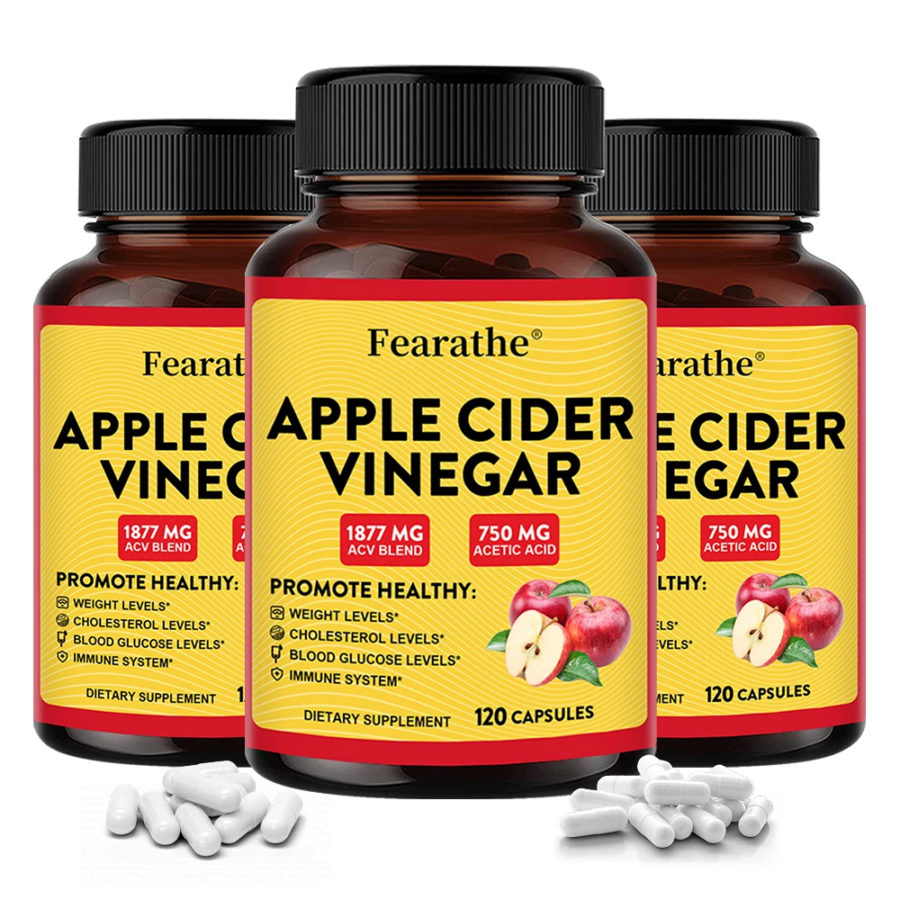 

Apple Cider Vinegar Capsules with Zinc & Vitamin D3, Support Metabolic, Immune, Digestive Gut Wellness & Daily Body Management