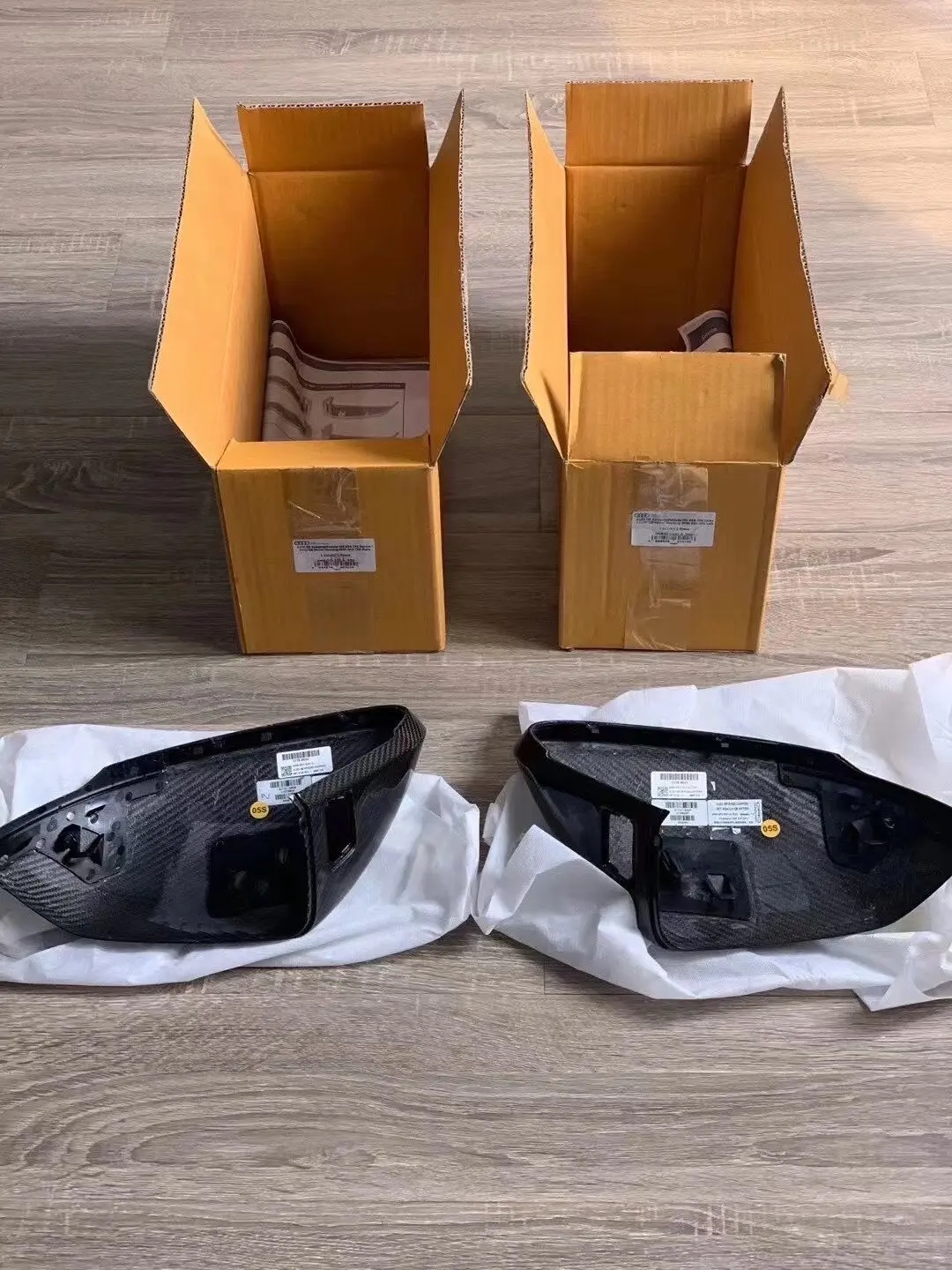 For Audi Q8 RS for Urus Carbon-Fiber New Rearview Mirror Covers Compatible Lane-Change Assist Imported Parts