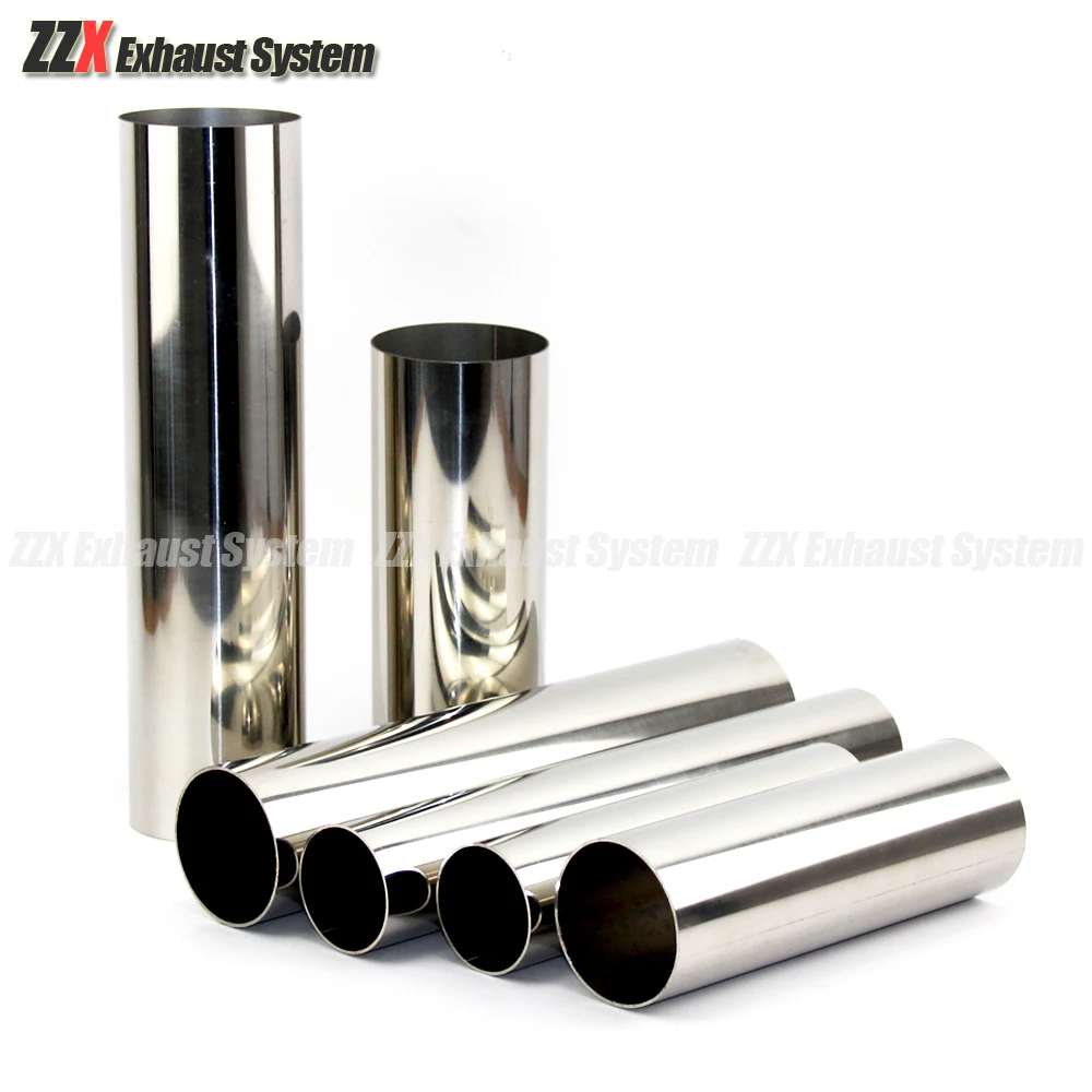 Car styling 1.2mm thick 38mm 51mm 63mm 76mm Exhaust pipe muffler tail pipe 304 stainless steel welding material