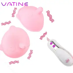 Electric Breast Pump Tongue Lick 10 Speed Sex Toy for Woman Nipple Sucker Vibrator Breast Enlarge Massager