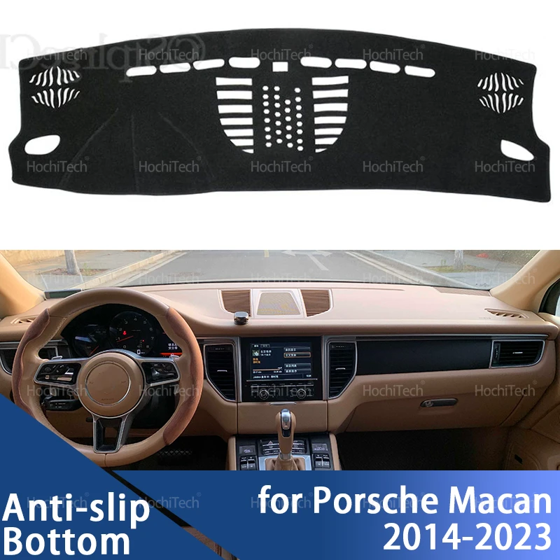 Anti-Slip Dashboard Cover Protective Pad Sunshade Carpet For Porsche Macan Turbo Type 95B GTS First Generation 2014-2023