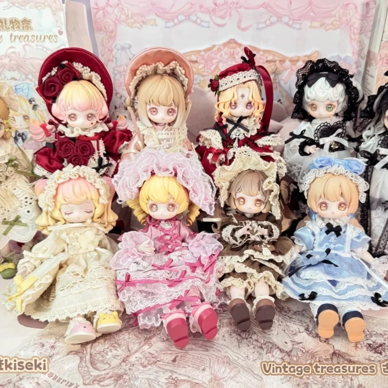 정품 1/12 Mjd Kiseki 빈티지 보물 시리즈 블라인드 박스 Bjd 액션 애니메이션 피규어 장난감 장식 소녀의 생일 선물 ﻿