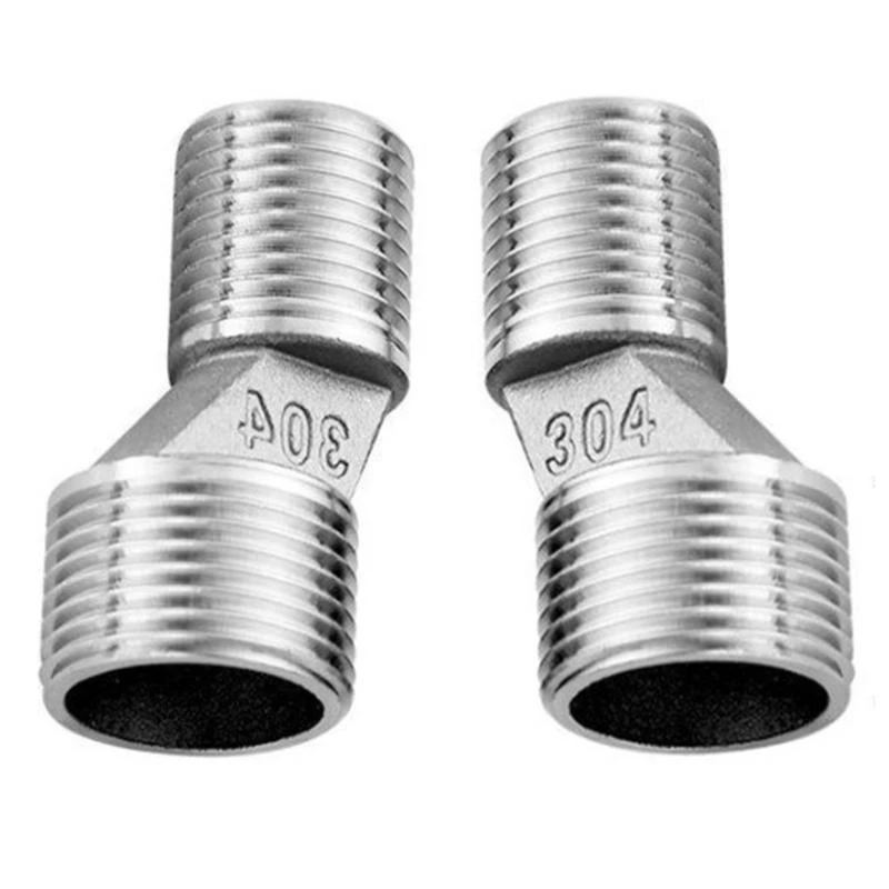JU64 Pack of 2 Steel Connection Adapters Steel Eccentric Connection Pieces Wall Faucet Connectors Simple Installation